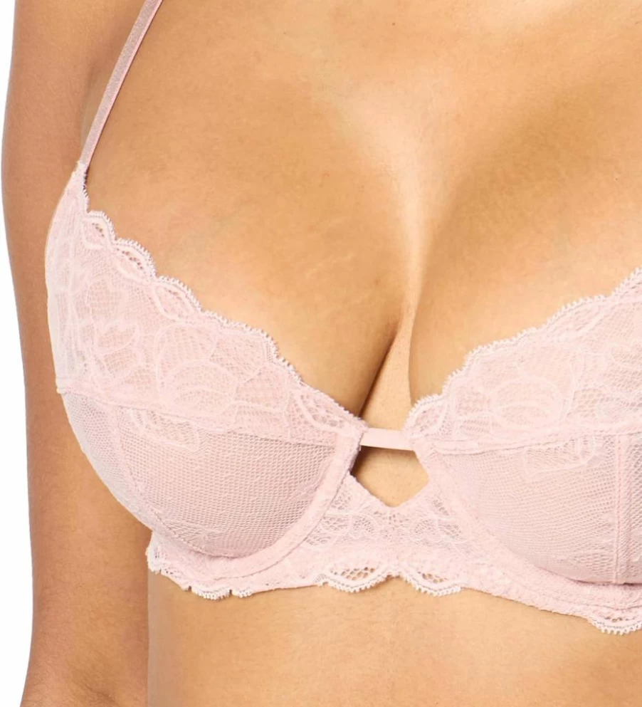 Calvin Klein Women's Unlined Lace Bra - Seductive Comfort Demi Cup Underwire Bralette