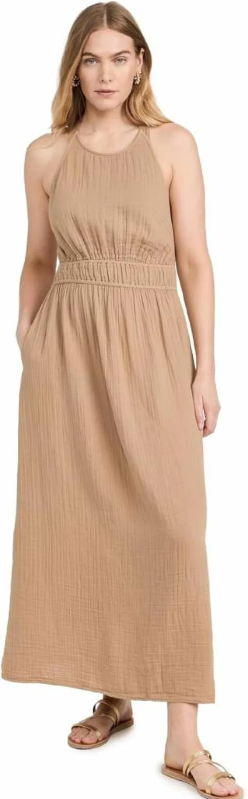 XIRENA Women's Sienna Gauze Dress - Lightweight Summer Boho Maxi Dress