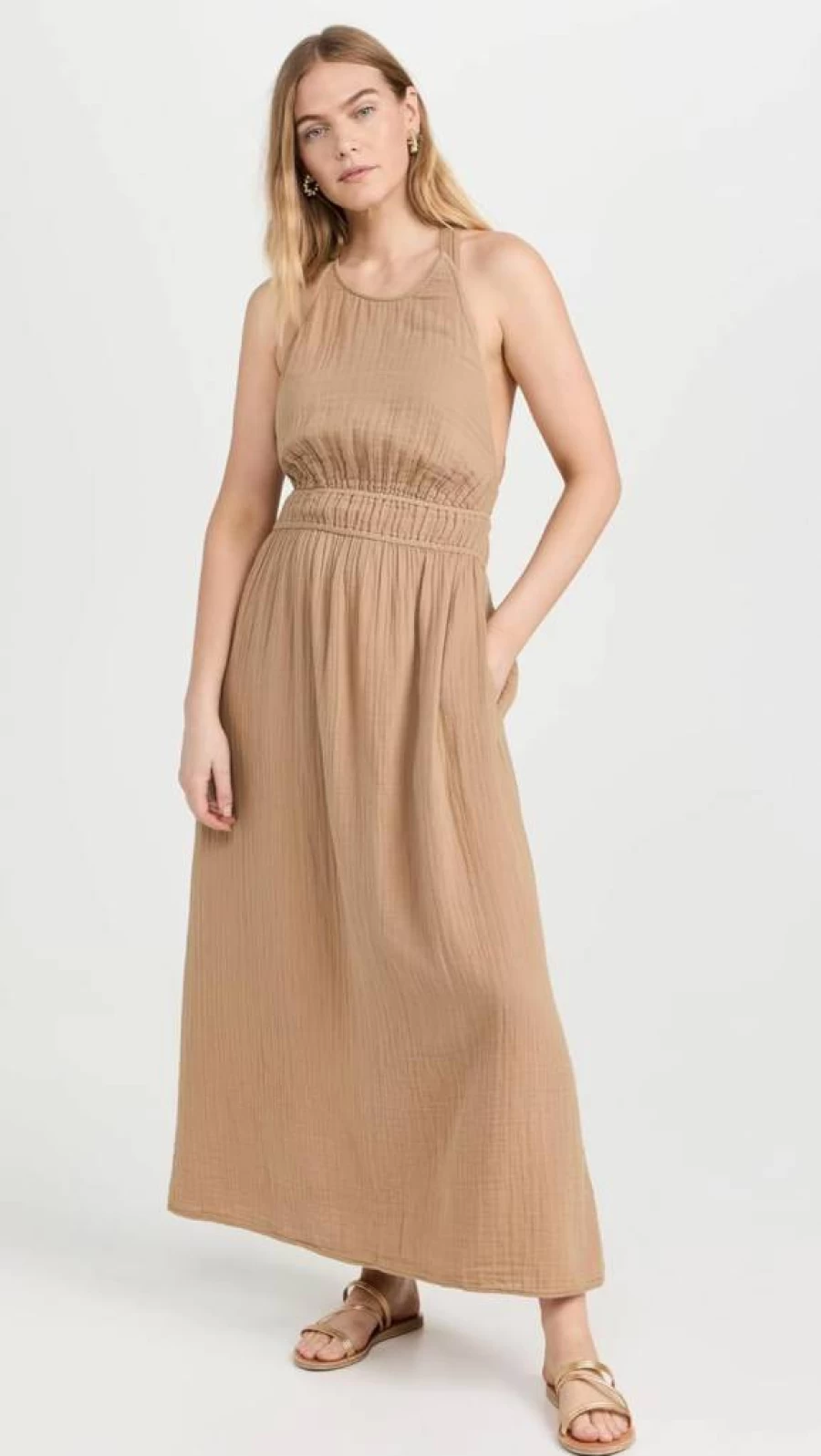 XIRENA Women's Sienna Gauze Dress - Lightweight Summer Boho Maxi Dress