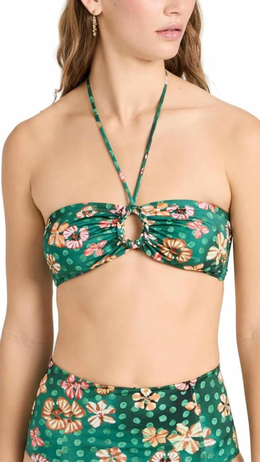 Ulla Johnson Women's Flynn Bikini Top | Floral Print Swimwear | Adjustable Straps