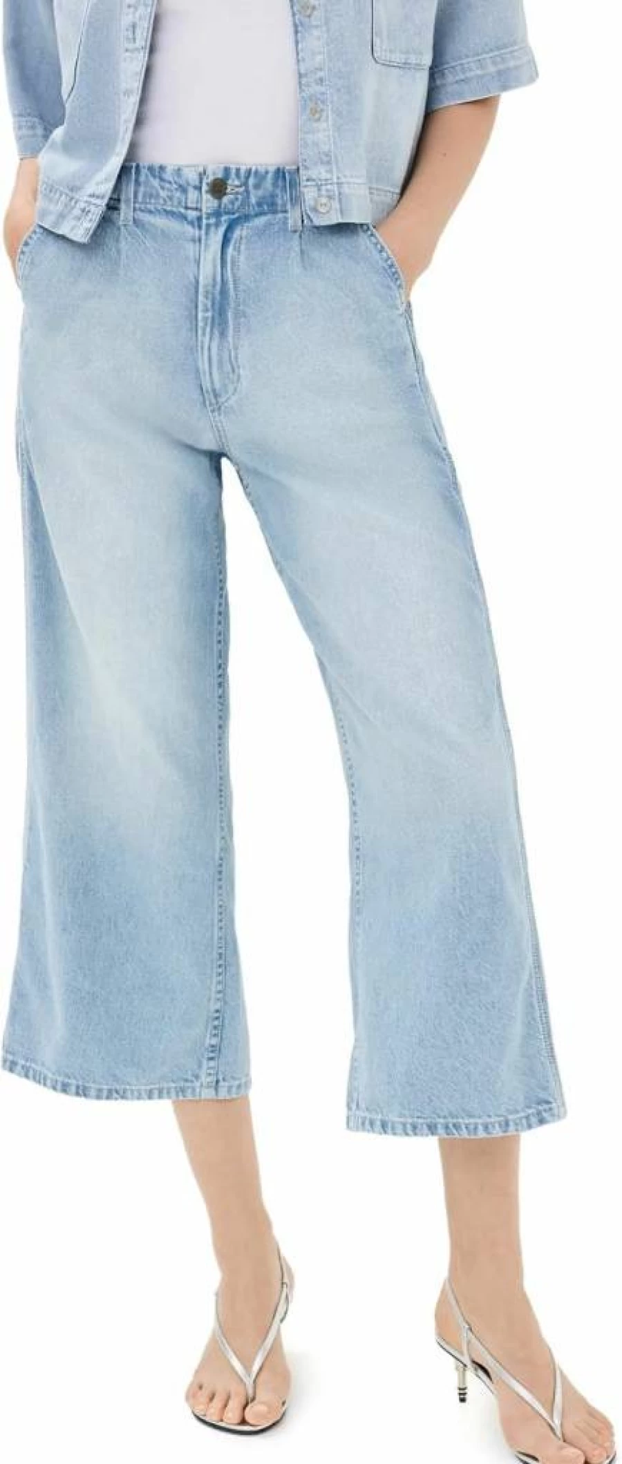 Oak & Acorn Women's Naomi High-Waisted Wide-Leg Culotte Trousers for Comfort and Style