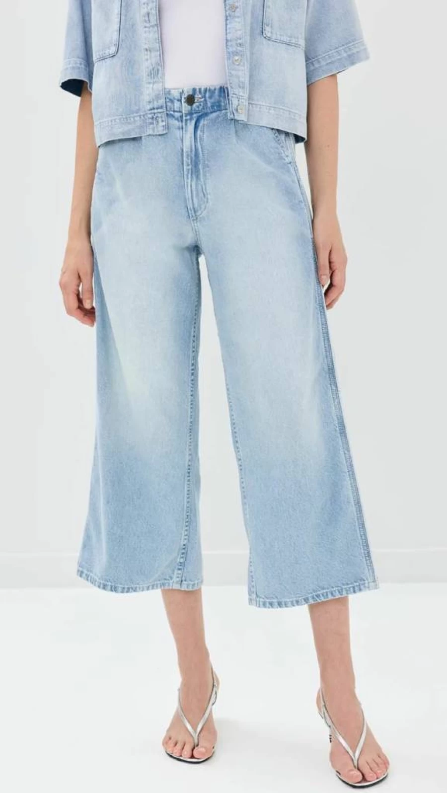 Oak & Acorn Women's Naomi High-Waisted Wide-Leg Culotte Trousers for Comfort and Style