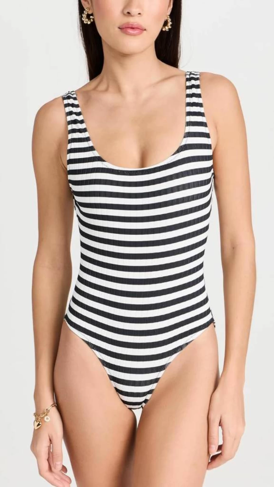 Solid & Striped Women's Annemarie One-Piece Swimsuit | Stylish Striped Monokini for Women