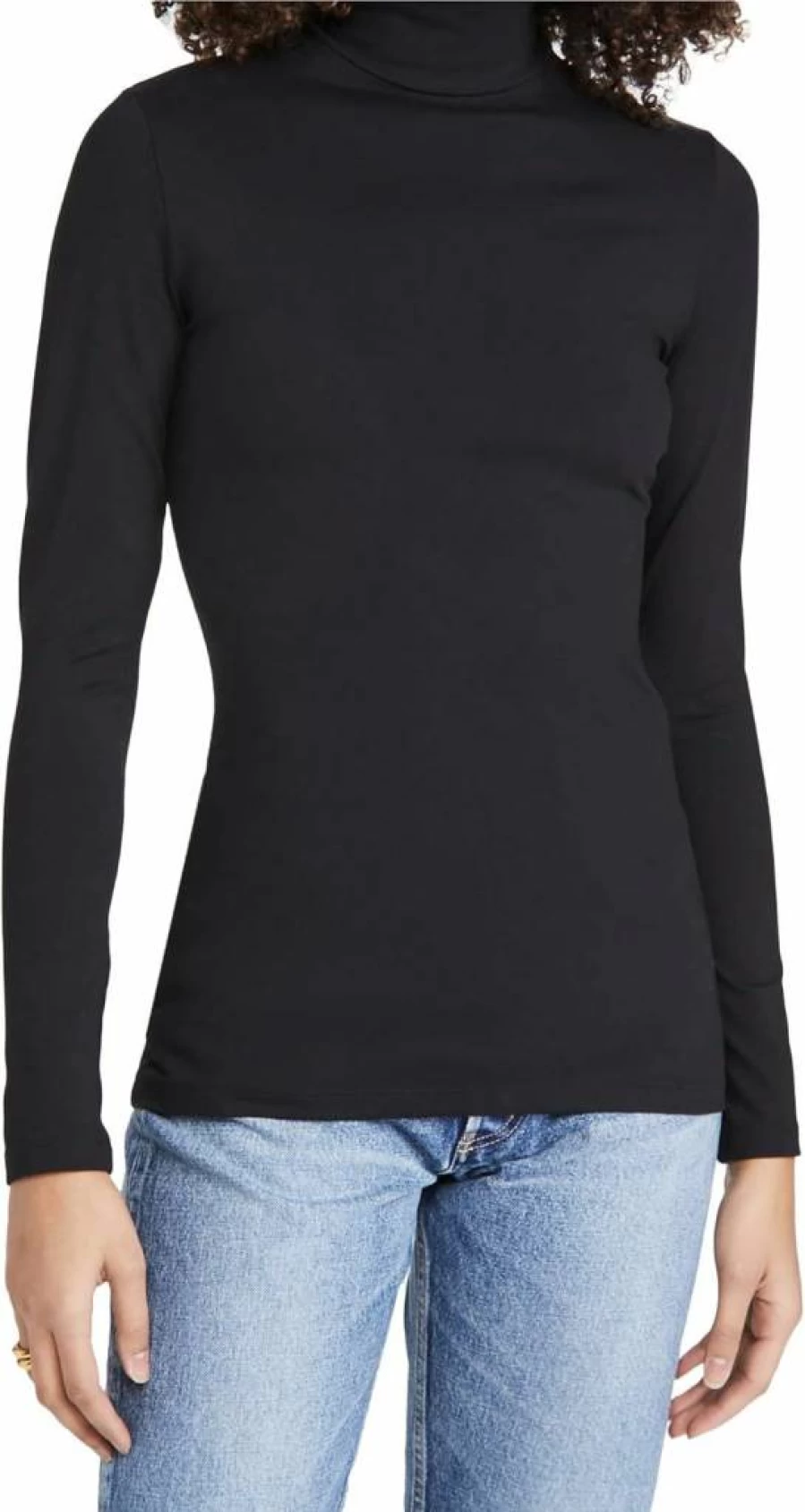 Susana Monaco Women's Slim Fit Turtleneck Long Sleeve Top for Casual and Office Wear