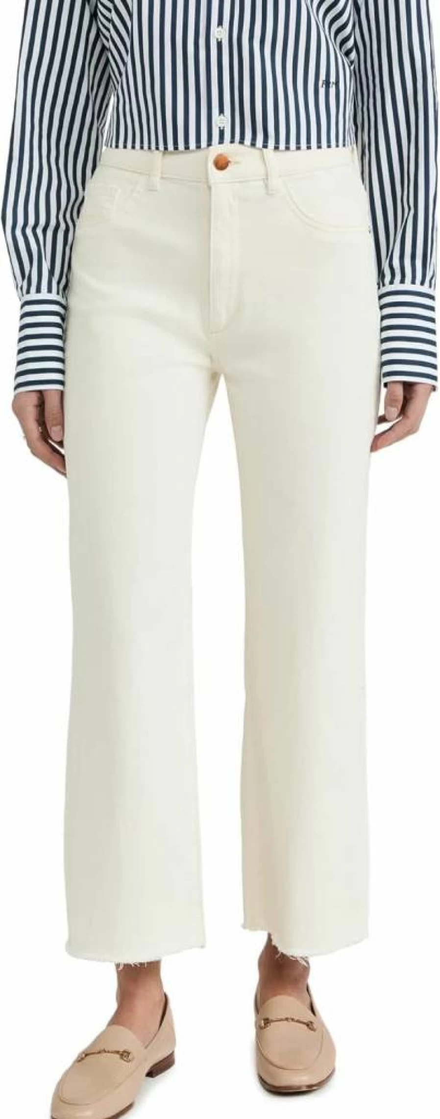DL1961 Women's Hepburn High Rise Wide Leg Jeans - Sustainable Denim