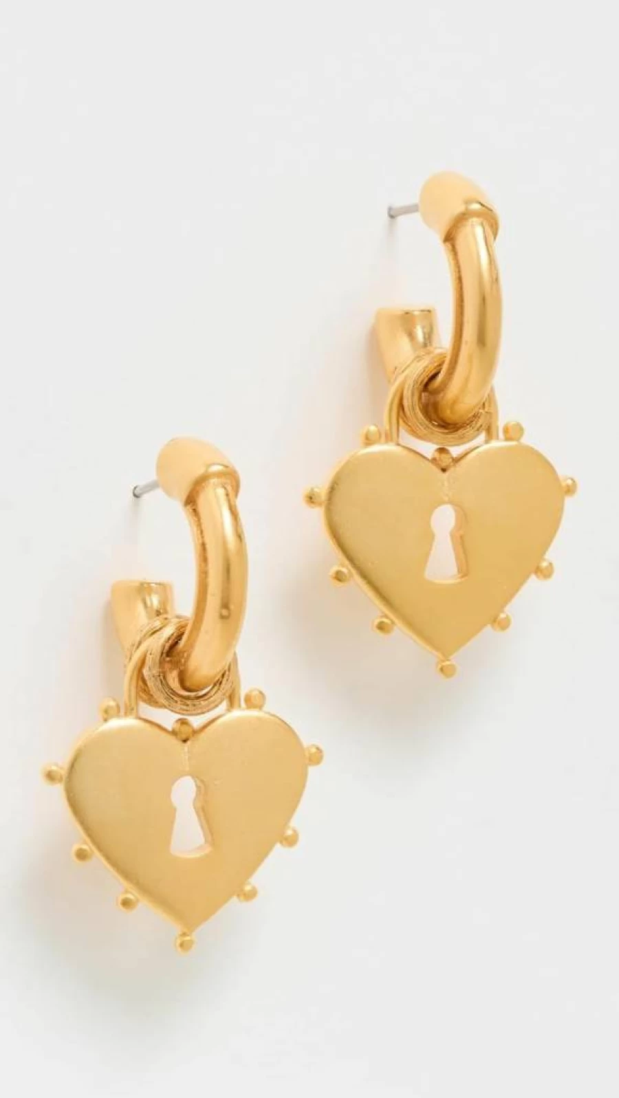 Elizabeth Cole Women's Mina Elegant Hoop Earrings – Gold-Tone Dangle Jewelry for Women