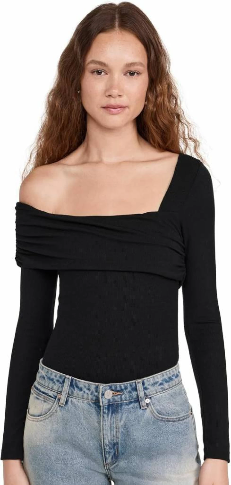 Ambitionist Women's Off-Shoulder Thong Bodysuit - Sexy Stretchable Lingerie for Women