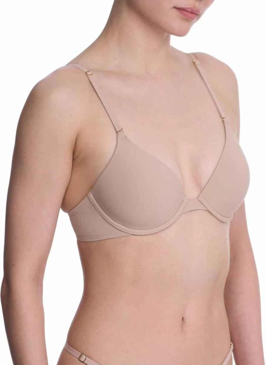 Natori Women's Verge Convertible Plunge Bra - T-Shirt Bra with Adjustable Straps for Comfort & Support