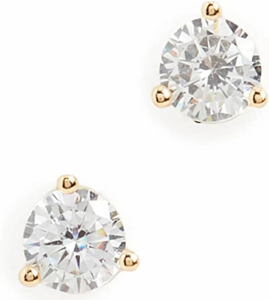 SHASHI Women's Emily Stud Earrings - Stylish Cubic Zirconia Studs for Everyday Wear
