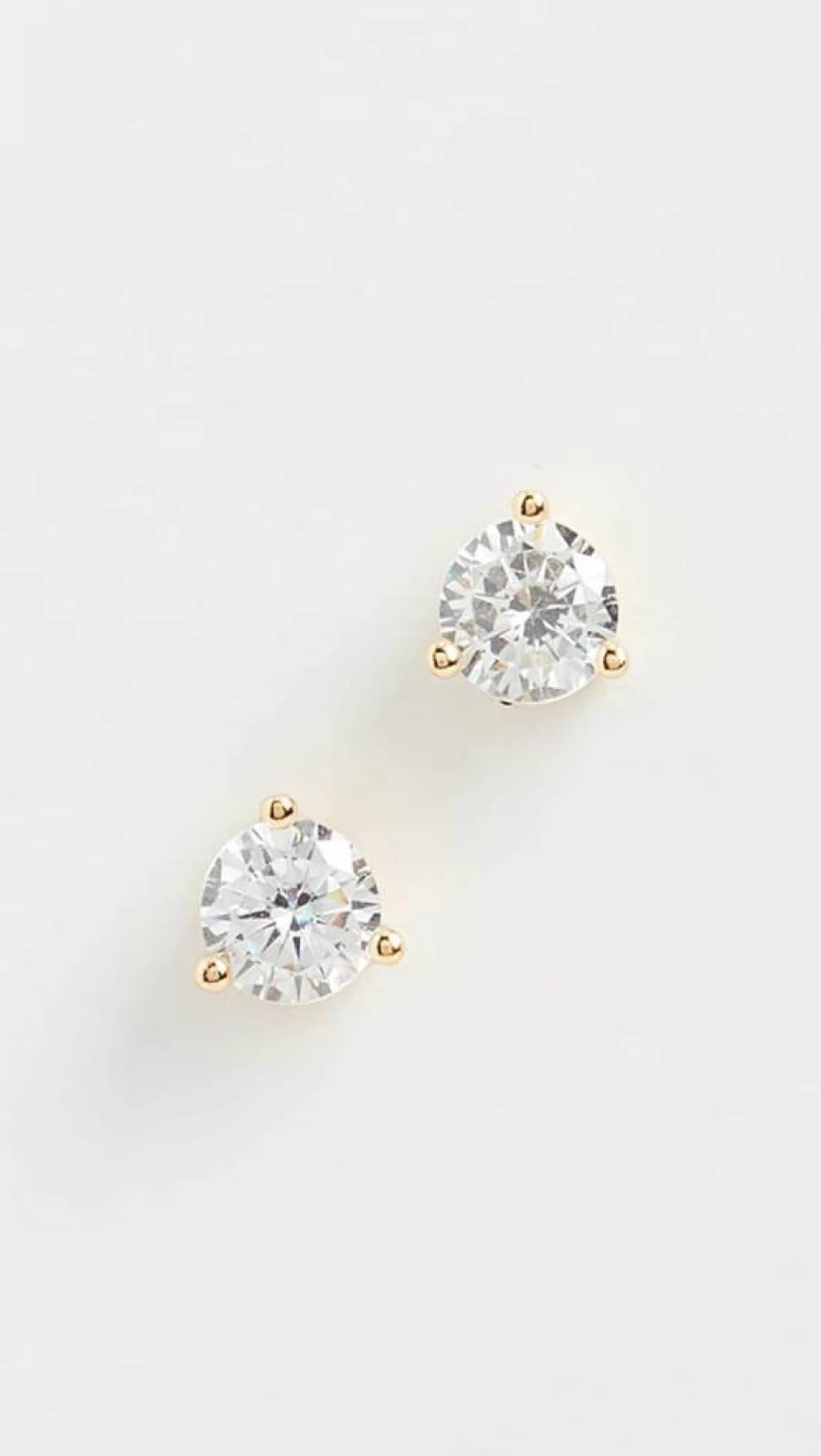 SHASHI Women's Emily Stud Earrings - Stylish Cubic Zirconia Studs for Everyday Wear