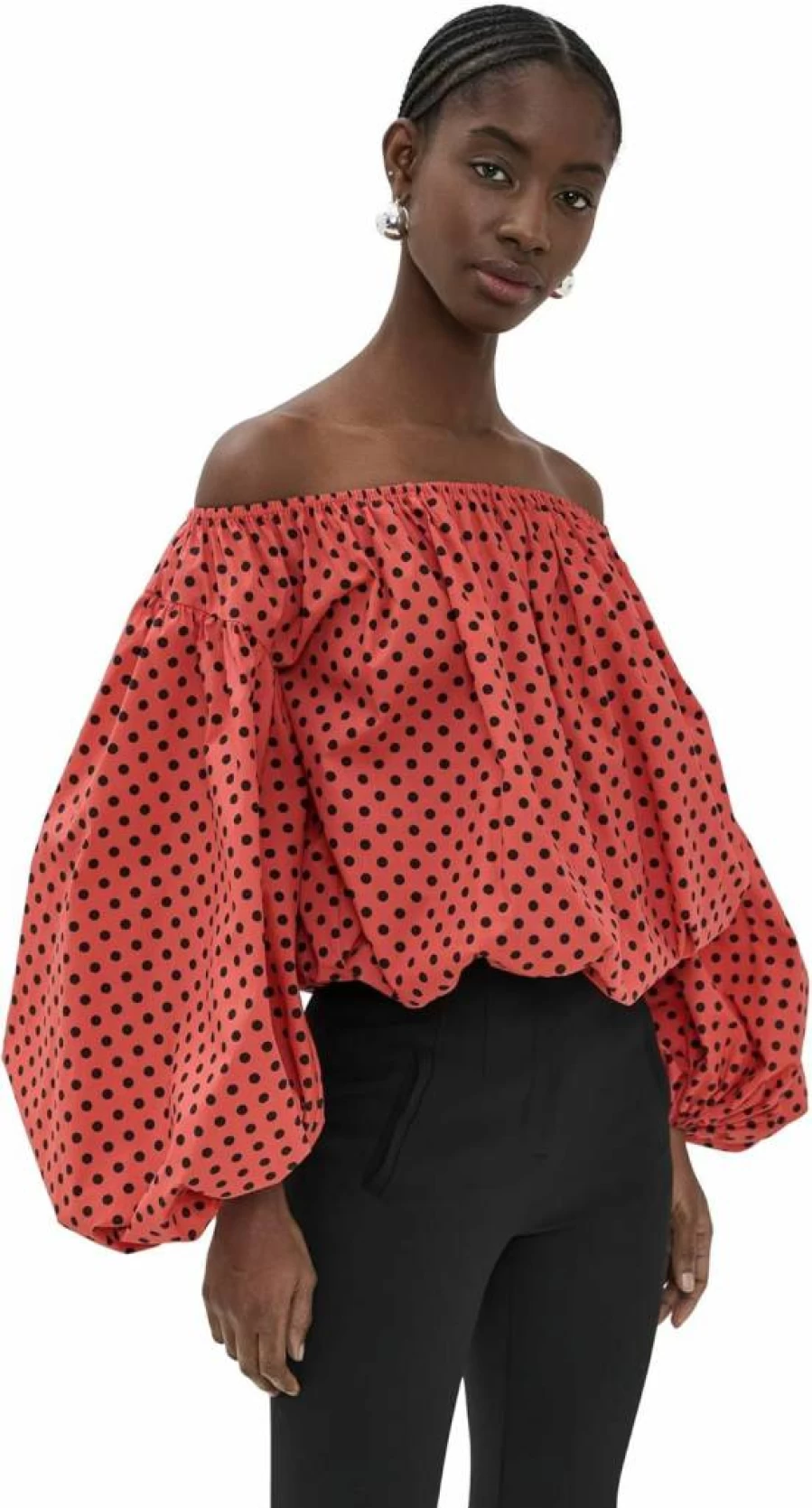 Caroline Constas Women's Andros Off Shoulder Top - Elegant Off-Shoulder Blouse for Women