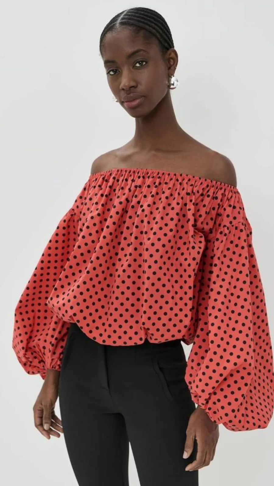 Caroline Constas Women's Andros Off Shoulder Top - Elegant Off-Shoulder Blouse for Women