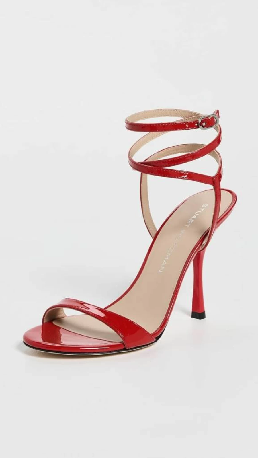 Stuart Weitzman Women's Nudist 100mm Heel Wrap Strappy Sandals