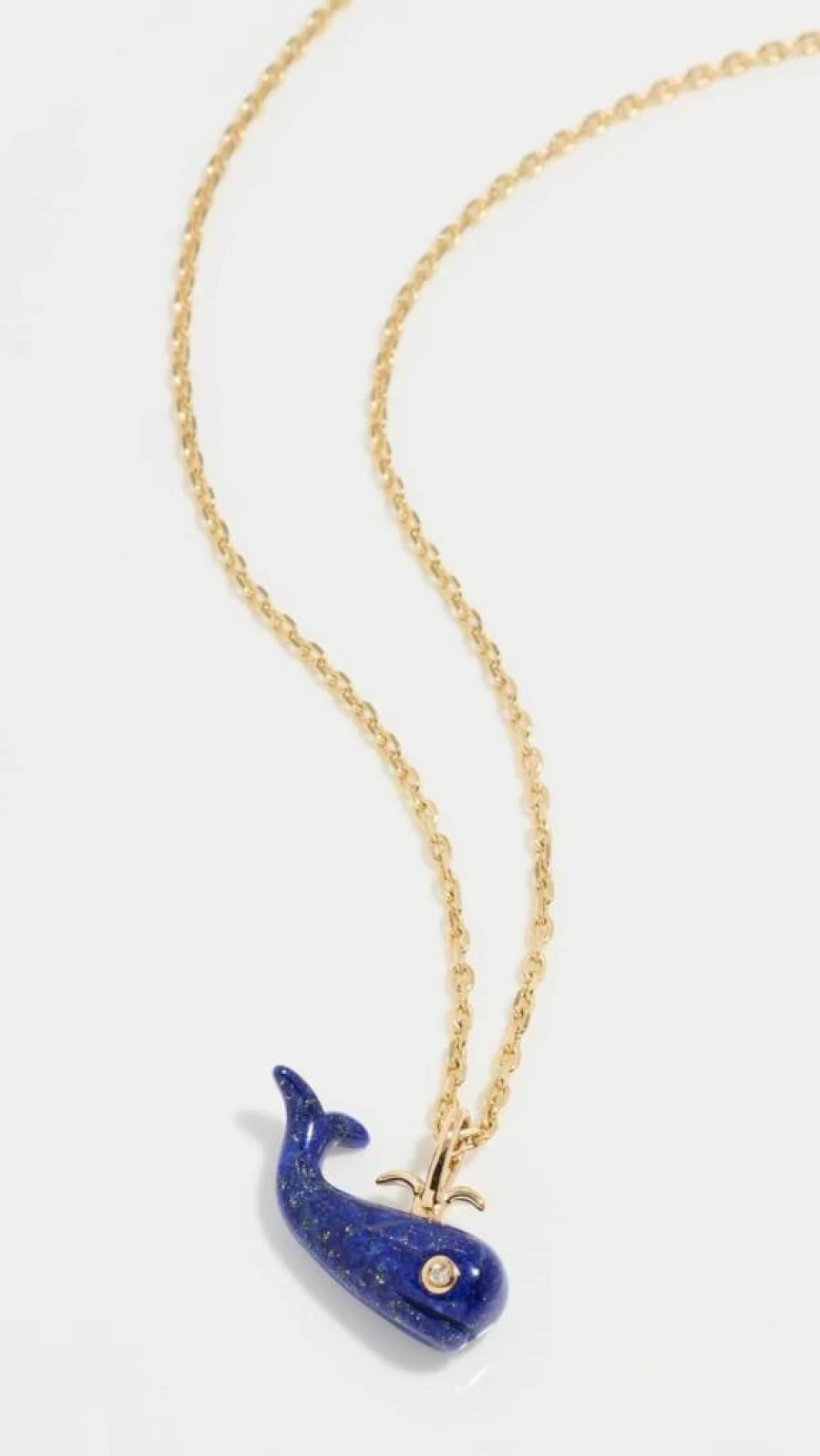 Ariel Gordon Jewelry Lapis Migrating Whale Charm Necklace for Women