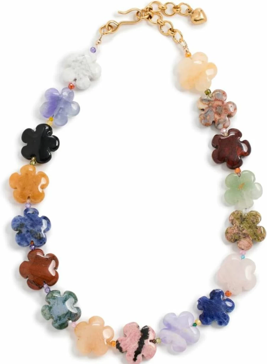 Brinker & Eliza Women's Bloom Pendant Necklace - Floral Jewelry for Women