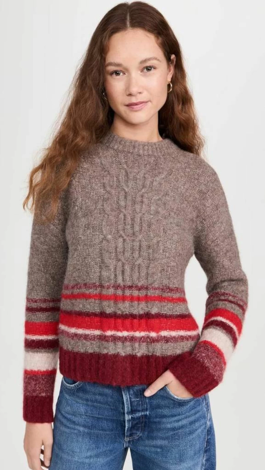 Velvet Elayne Women's Soft Crewneck Sweater - Cozy Winter Knit Top