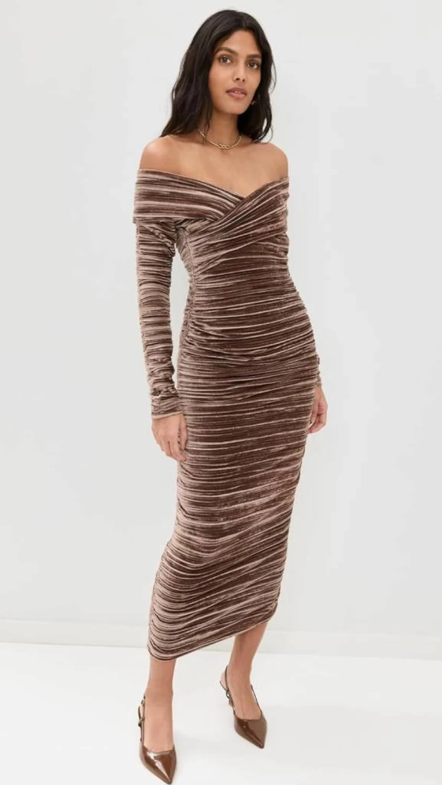Sabina Musayev Women's Delphinus Velvet Dress - Elegant Velvet Evening Gown for Women