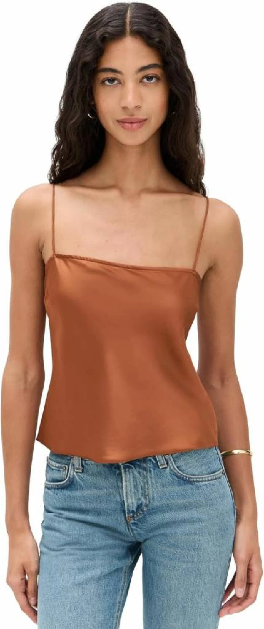 Good American Women's Satin Camisole Top - Sleek & Comfortable Sleepwear & Loungewear