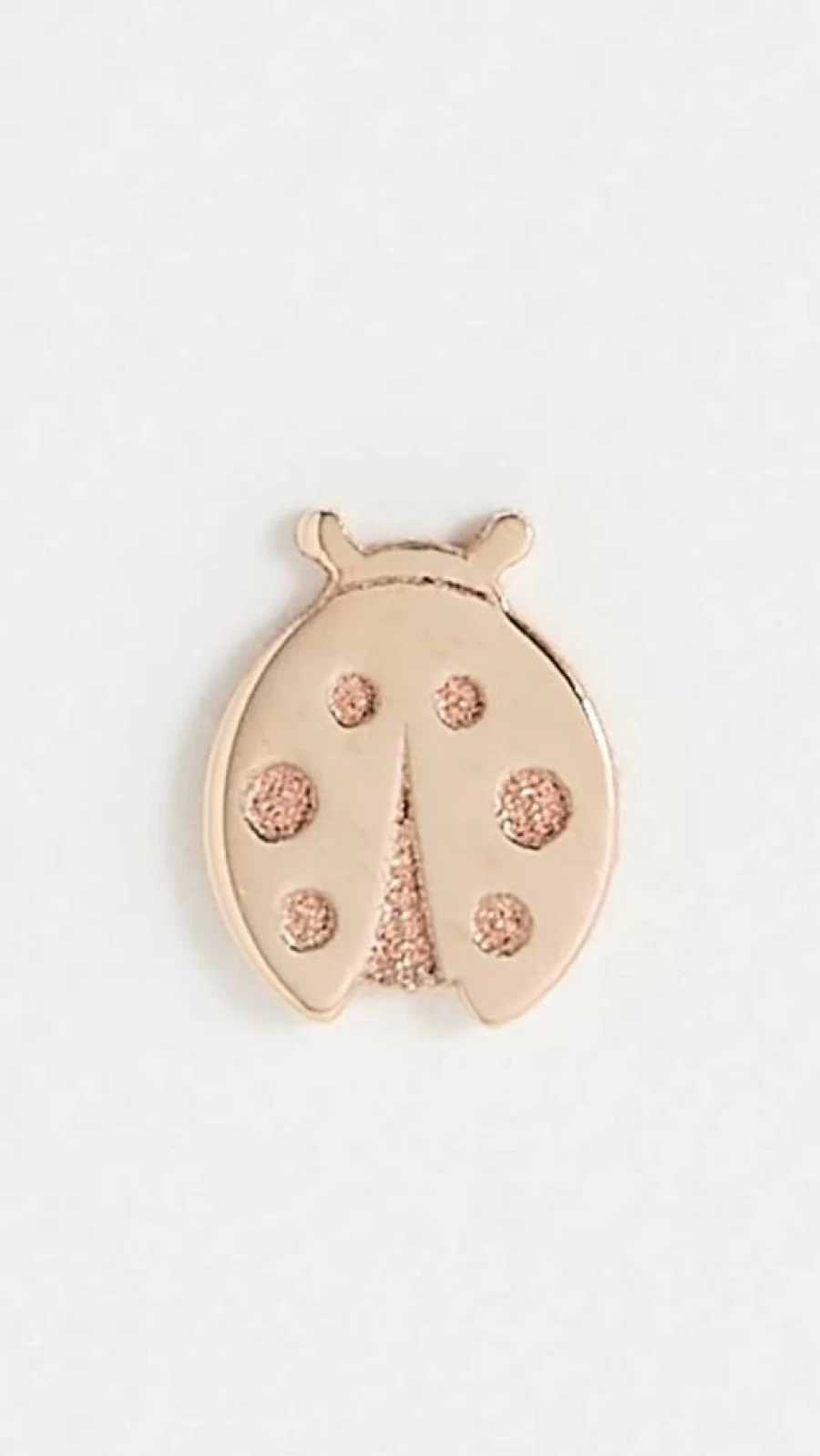 ZOE CHICCO 14K Yellow Gold Tiny Ladybug Stud Earrings for Women