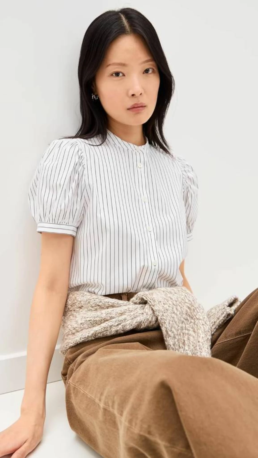 FRAME Women's The Gathered Top - Stylish Casual Blouse for Women