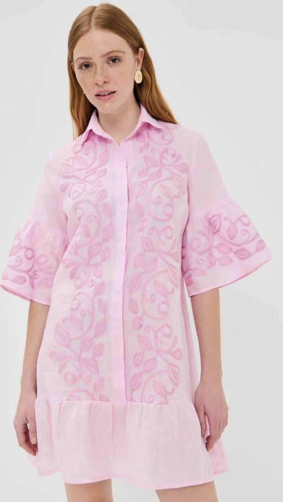 Temptation Positano Women's Embroidered Mini Dress - Enza Floral Summer Party Dress