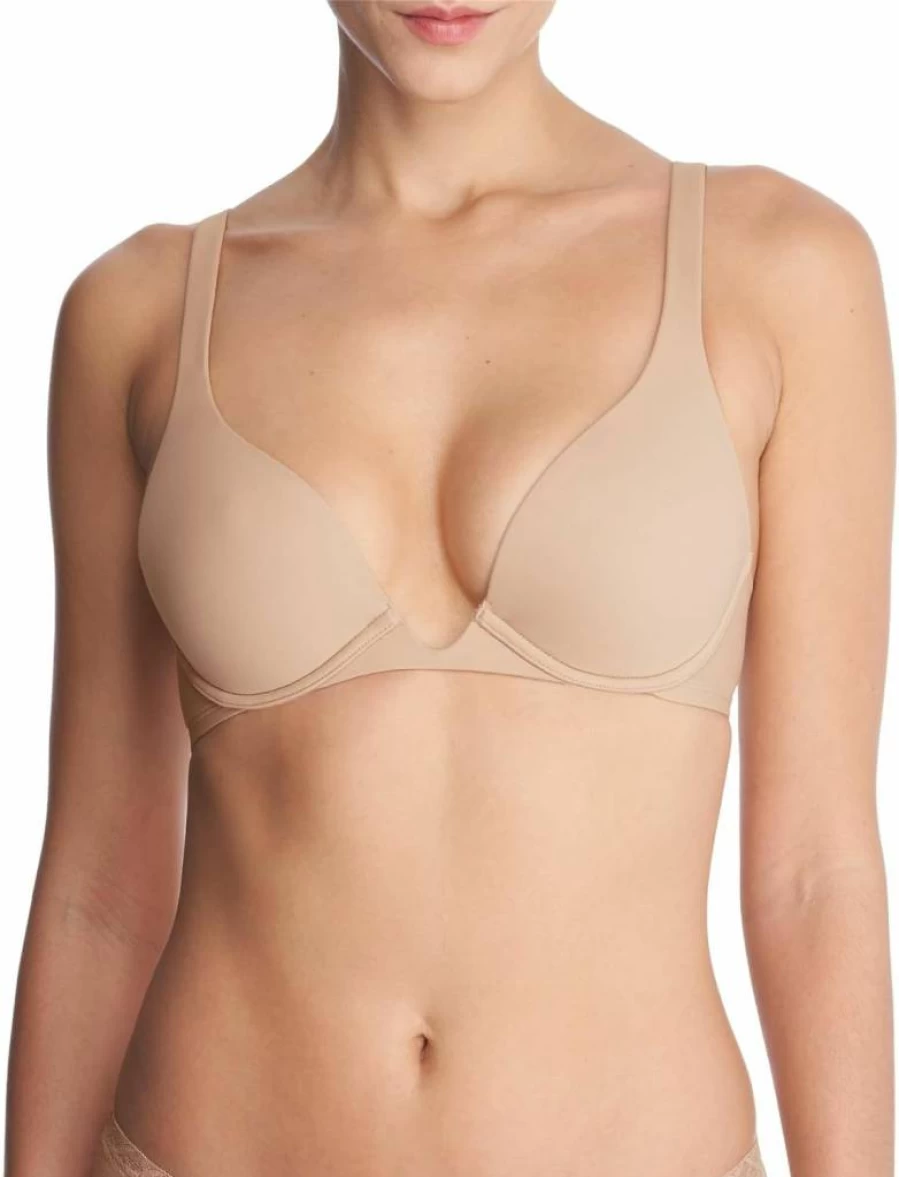 Natori Women's Verge Convertible Plunge Bra - Contour Underwire Lace Demi Cup