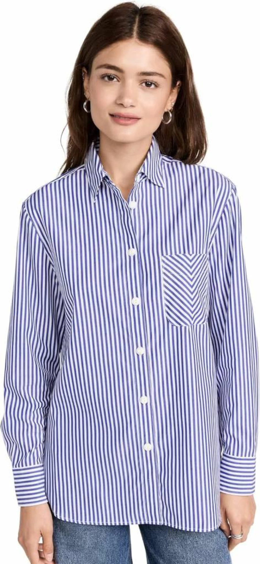 Rag & Bone Women's Maxine Icon Button Down Shirt - Classic Casual Top for Women
