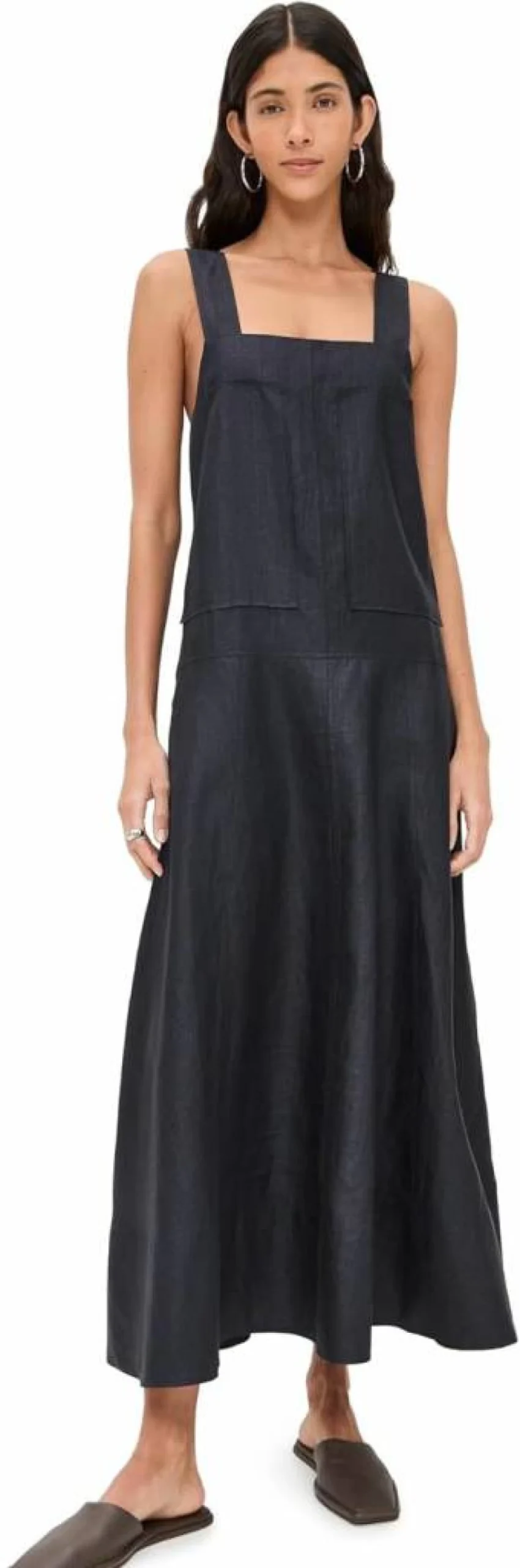 Lee Mathews Women's Andre Apron Dress - Stylish and Comfortable Cotton Dress