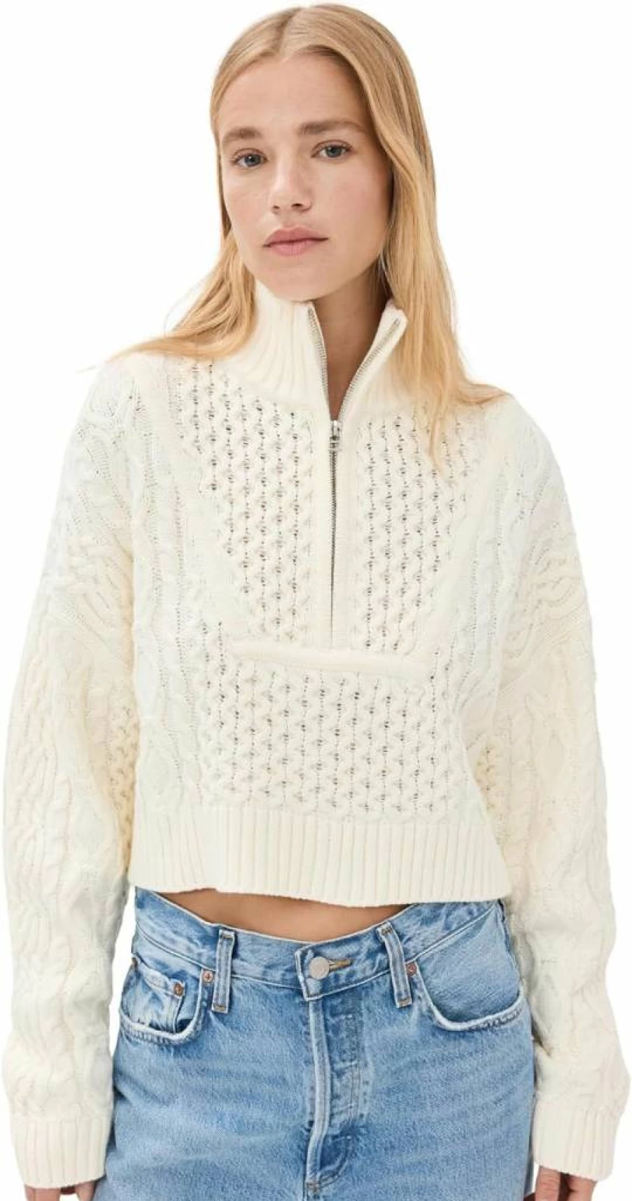 STAUD Cropped Hampton Sweater for Women | STAUD Women's Fashion
