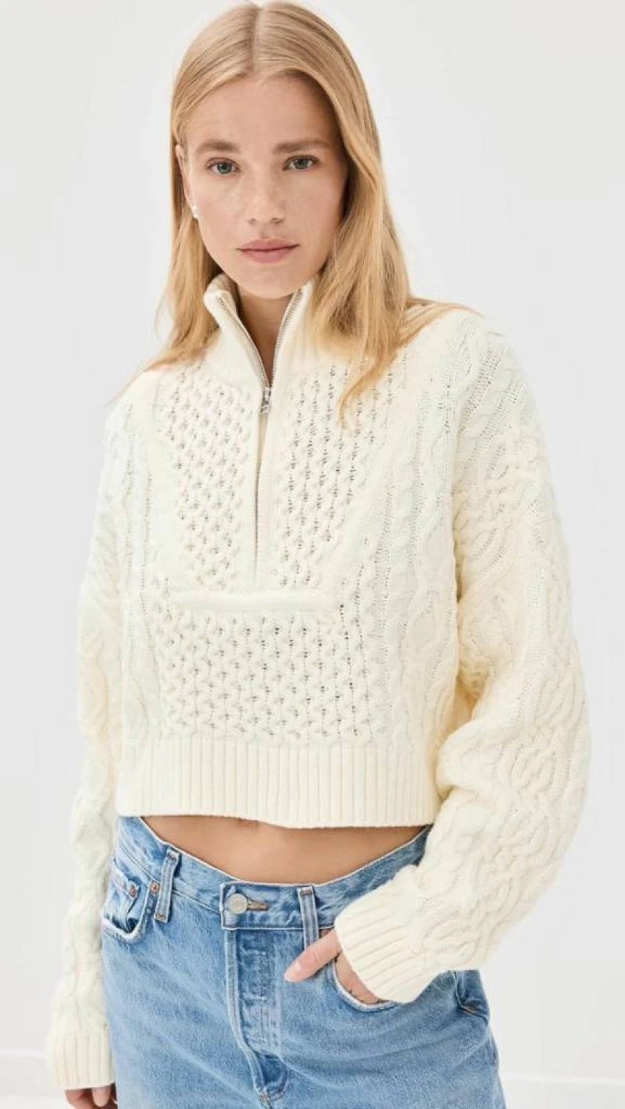 STAUD Cropped Hampton Sweater for Women | STAUD Women's Fashion