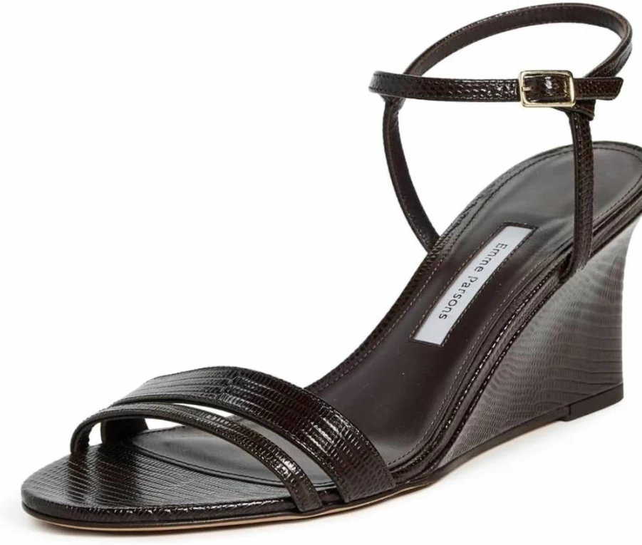 Emme Parsons Women's Minimalist Leather Wedge Sandals – Effortless Style & Comfort