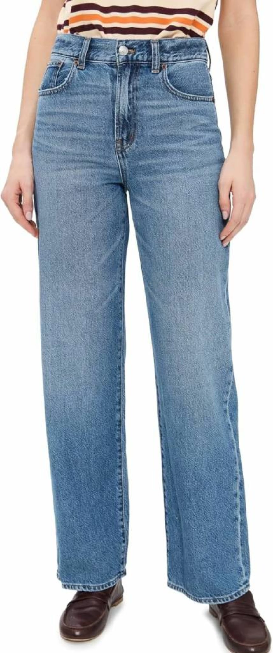 Madewell Women's Wide-Leg Airy Denim Jeans in Premium Vintage Wash