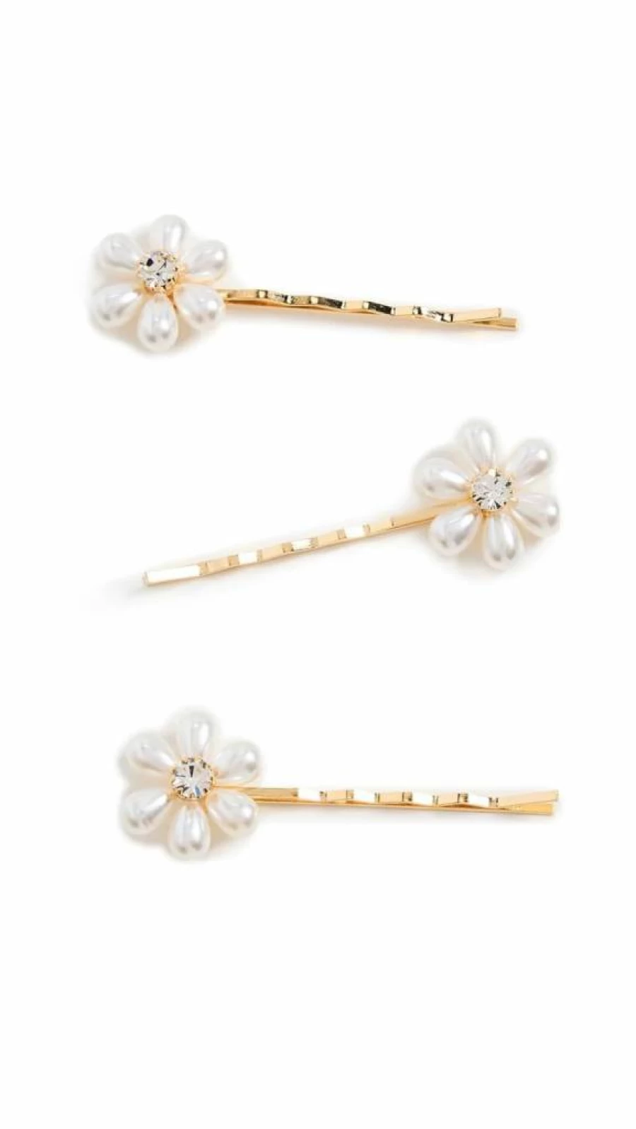 Jennifer Behr Laena Gold Bobby Pins for Women - One Size Hair Accessories