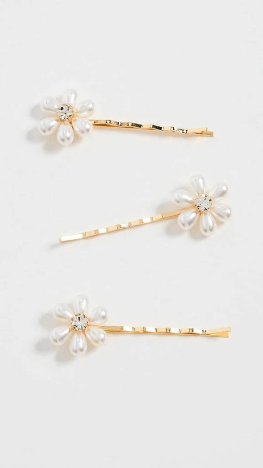 Jennifer Behr Laena Gold Bobby Pins for Women - One Size Hair Accessories