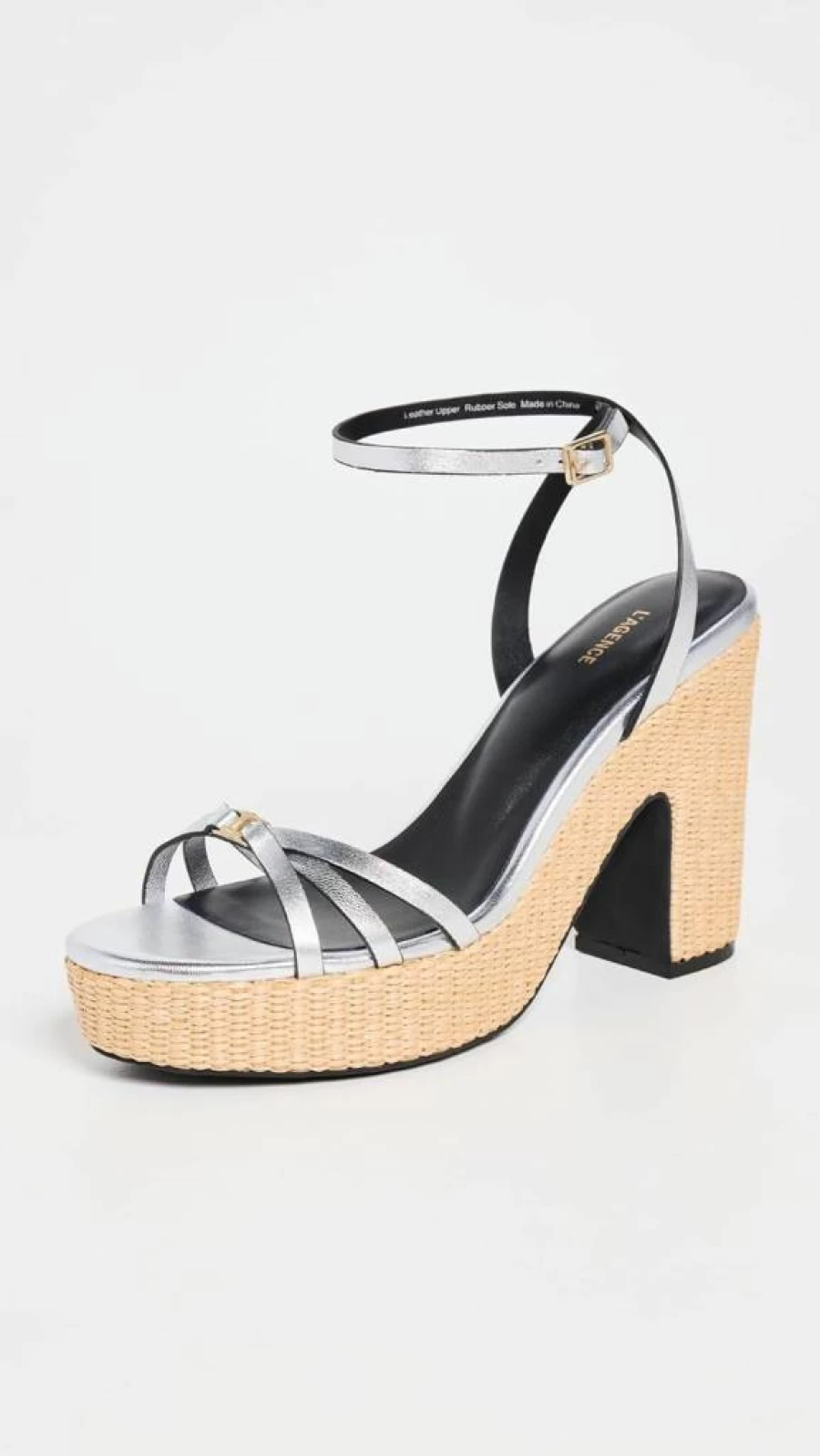 L'AGENCE Women's Genevra Platform Sandals | Stylish High Heel Summer Footwear