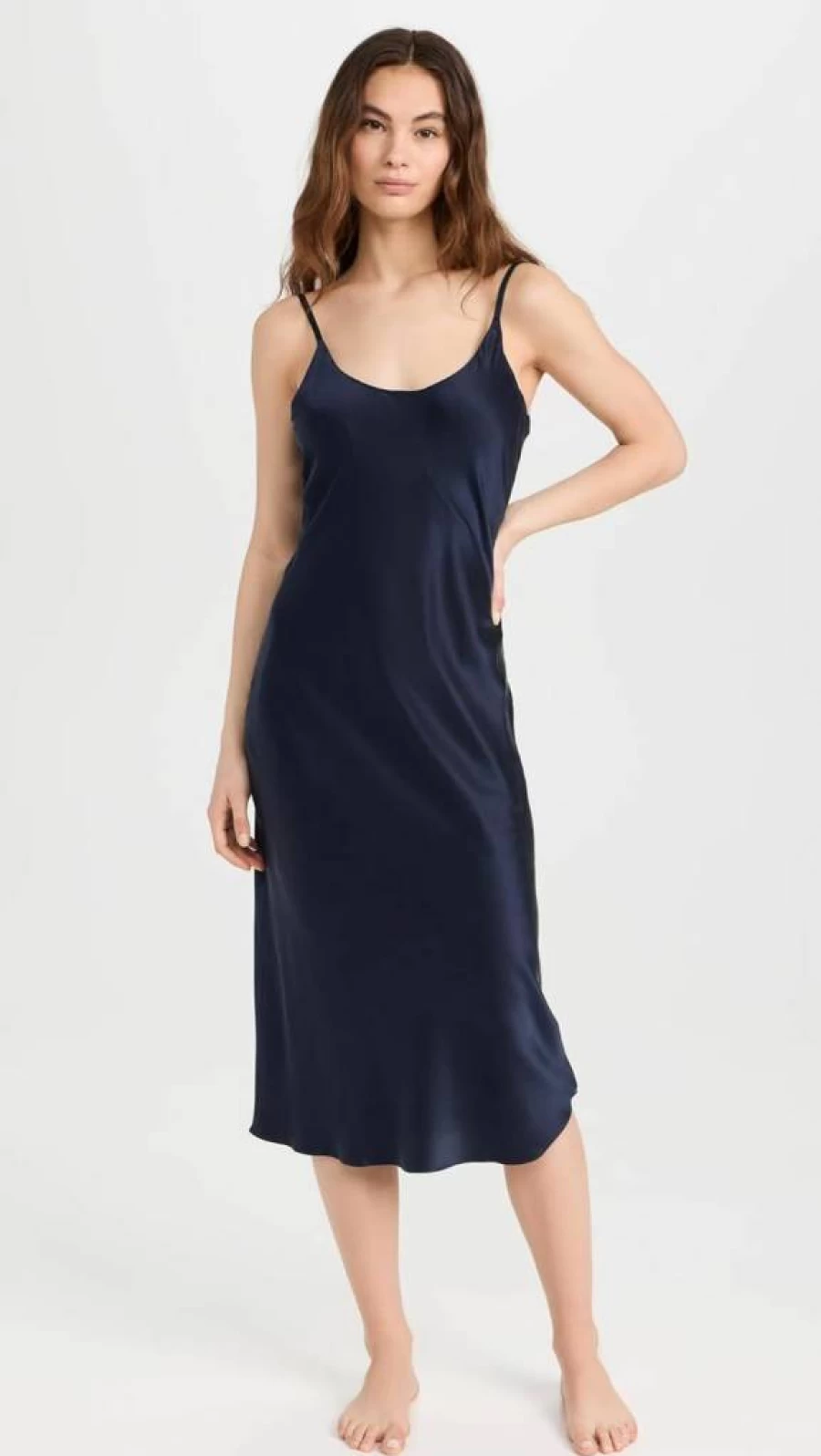 Lunya Washable Silk Slip Dress for Women - Bias Cut Luxury Sleepwear