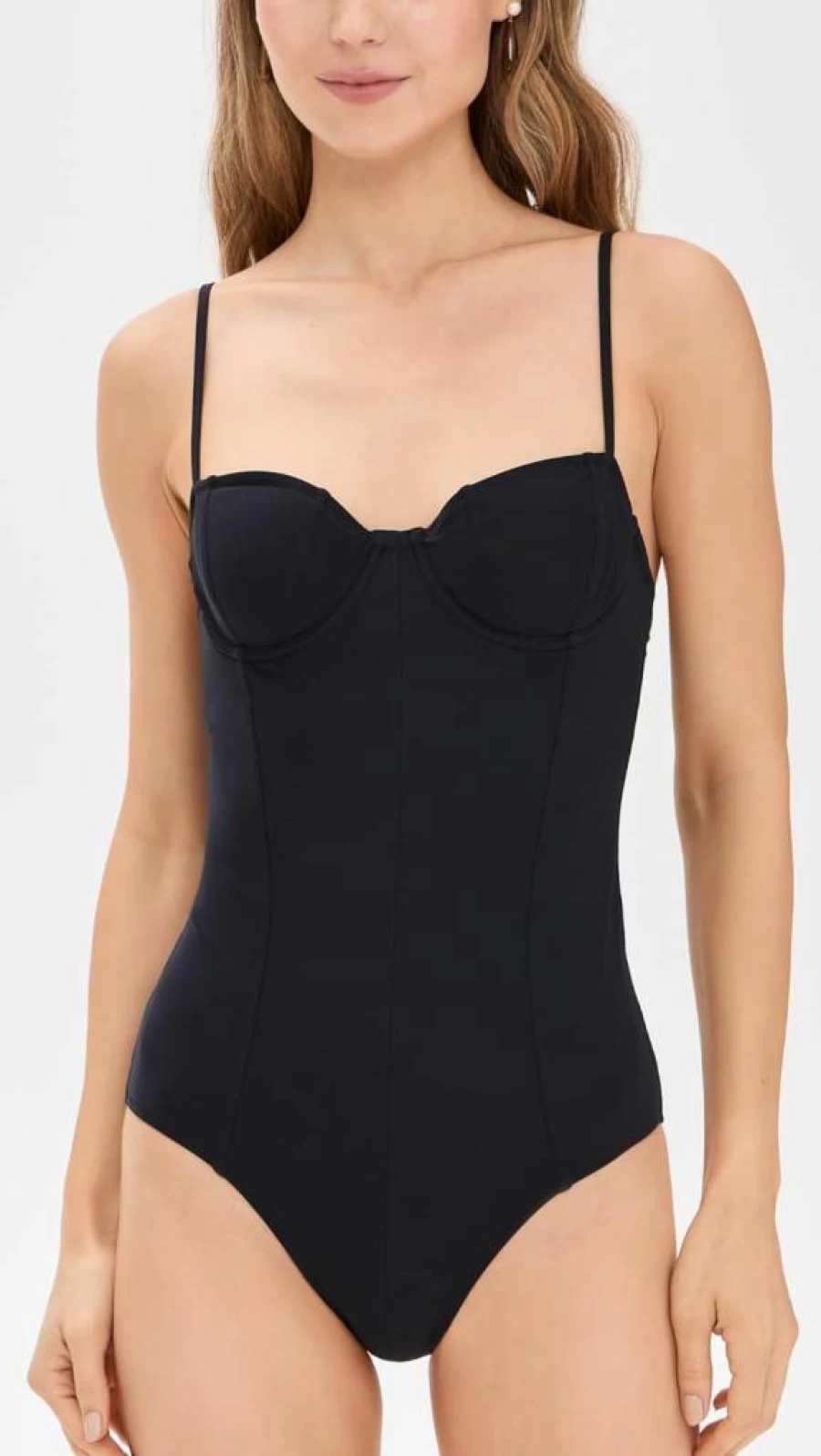 Ulla Johnson Women's Nahla One Piece Swimsuit | Floral Print Maillot | Beachwear