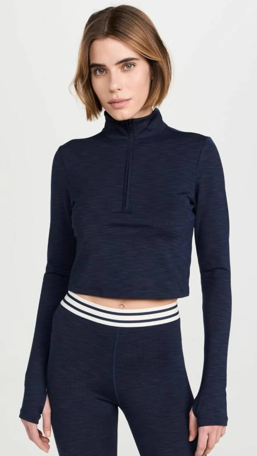 SPLITS59 Women's Stevie Active Rib Half Zip Pullover - High-Performance Workout Top for Yoga & Fitness