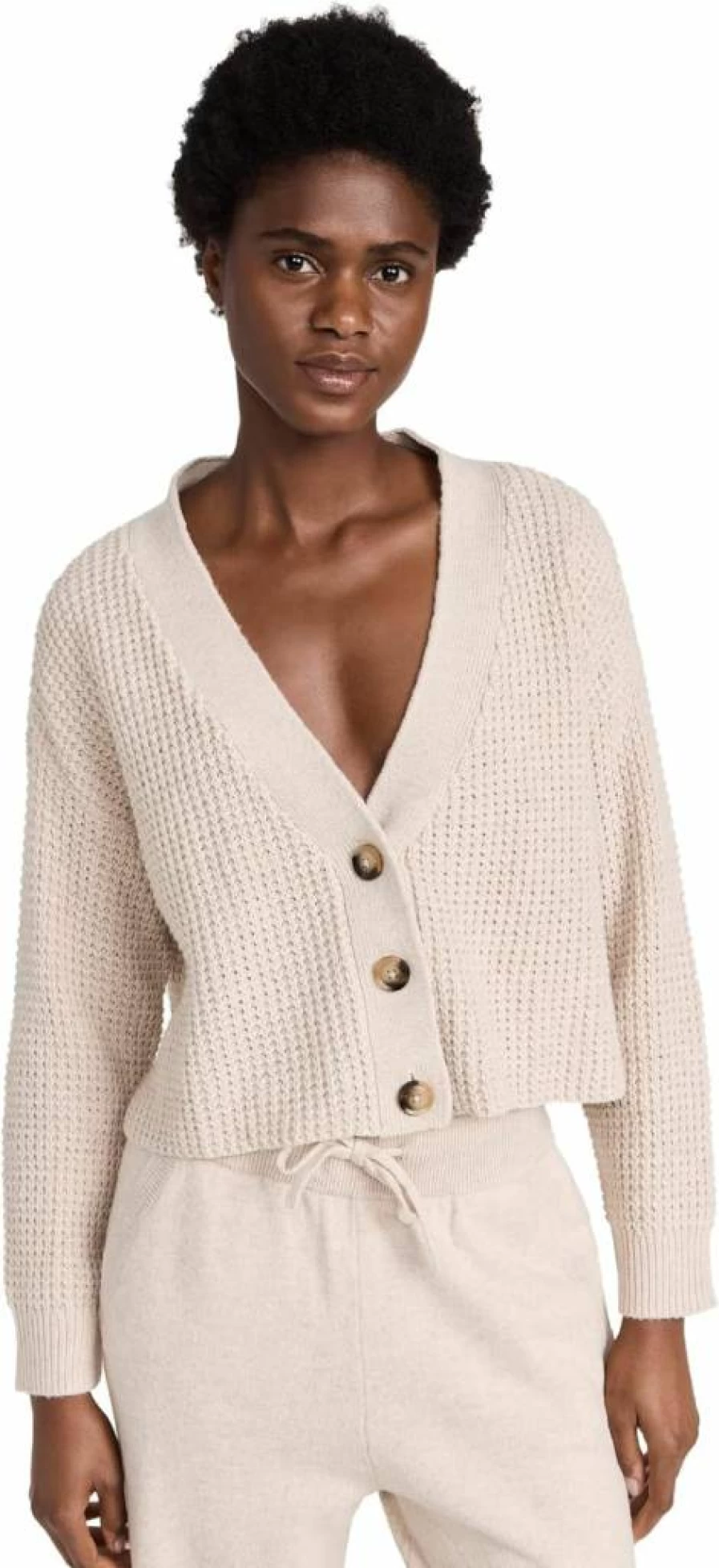 Eberjey Women's Cropped Knit Cardigan Sweater Lightweight Comfortable Loungewear