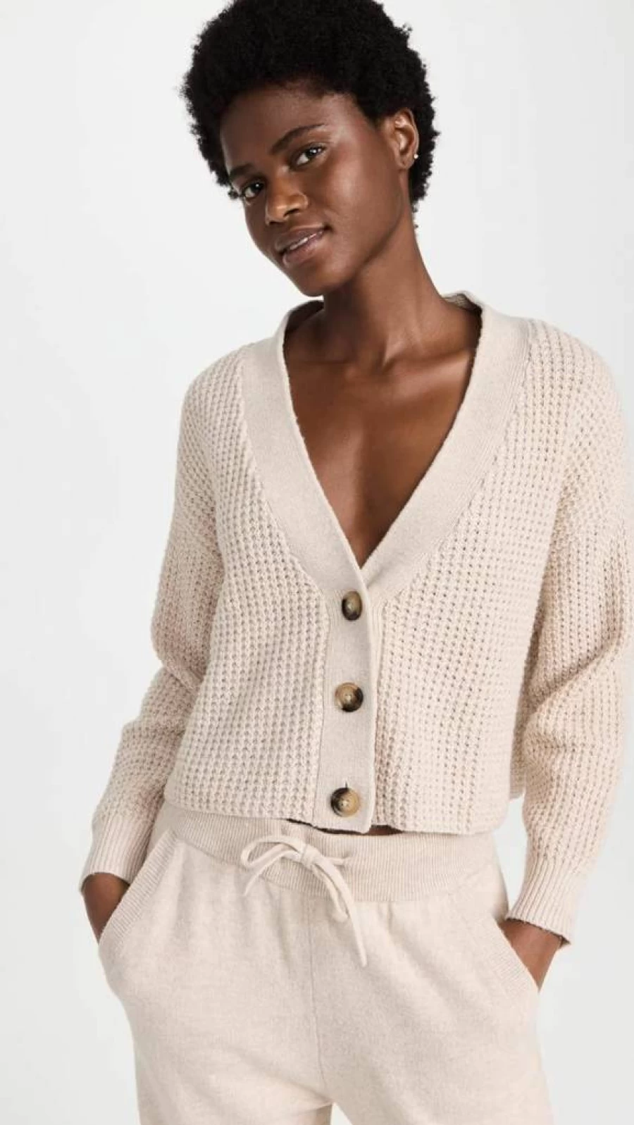 Eberjey Women's Cropped Knit Cardigan Sweater Lightweight Comfortable Loungewear