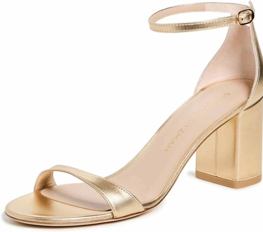 Stuart Weitzman Women's Nudist 75mm Block Heel Sandals