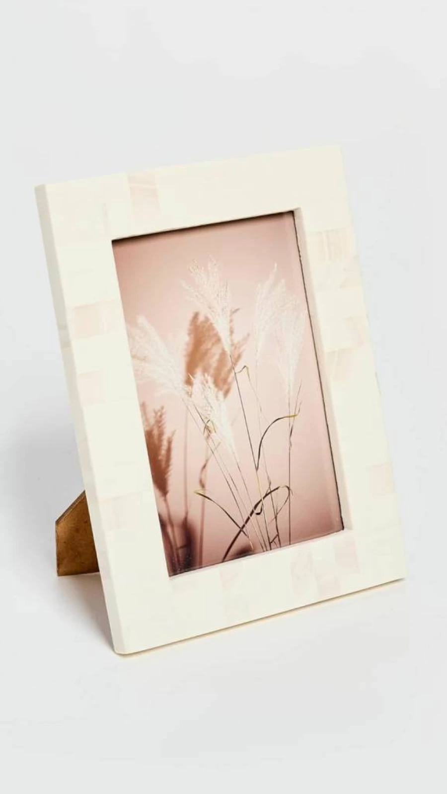 Tizo Design Women's White Resin Photo Frame - 5x7 Inch Elegant Block Display for Home Decor