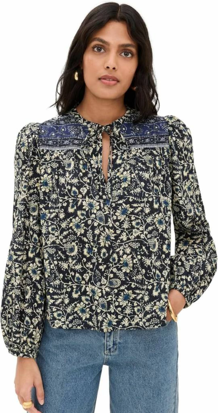 Ulla Johnson Women's Tillie Blouse - Floral Printed Boho Chic Top