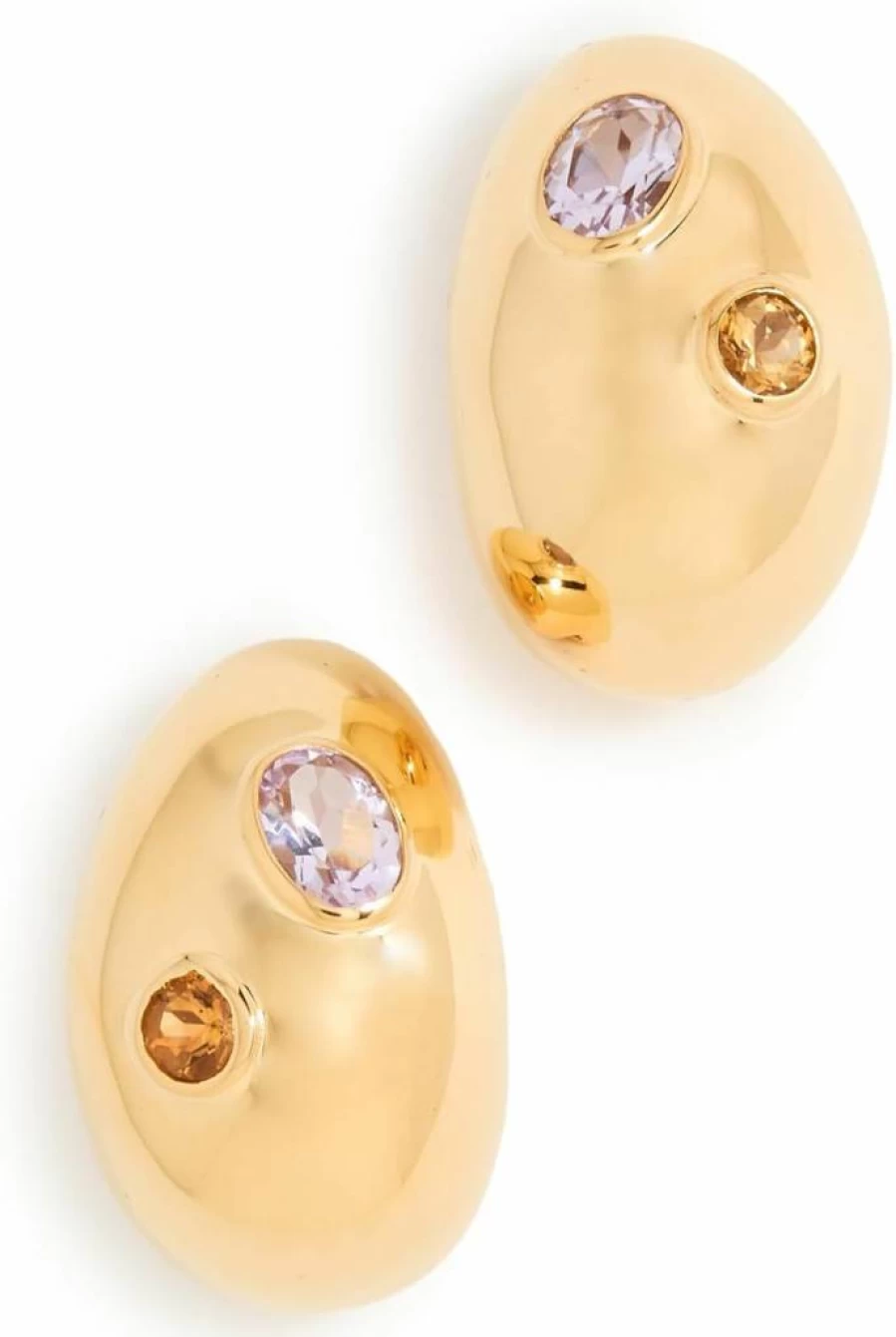 Lizzie Fortunato Women's Mini Arp Studded Gold Earrings