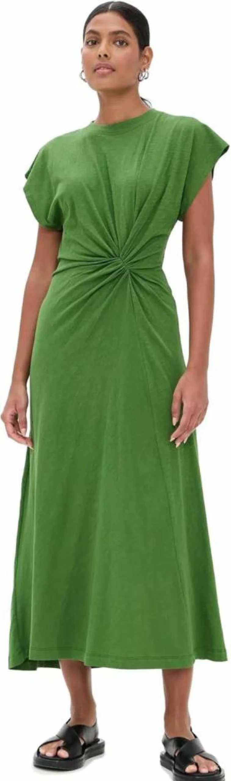 Apiece Apart Women's Volta Twist Dress - Elegant Twist Detail Midi Dress