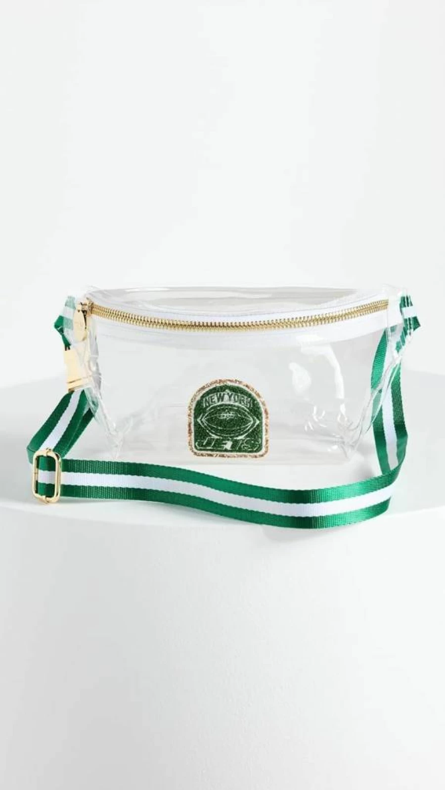 Stoney Clover Lane Women's New York Jets NFL Clear Waist Bag Fanny Pack Crossbody