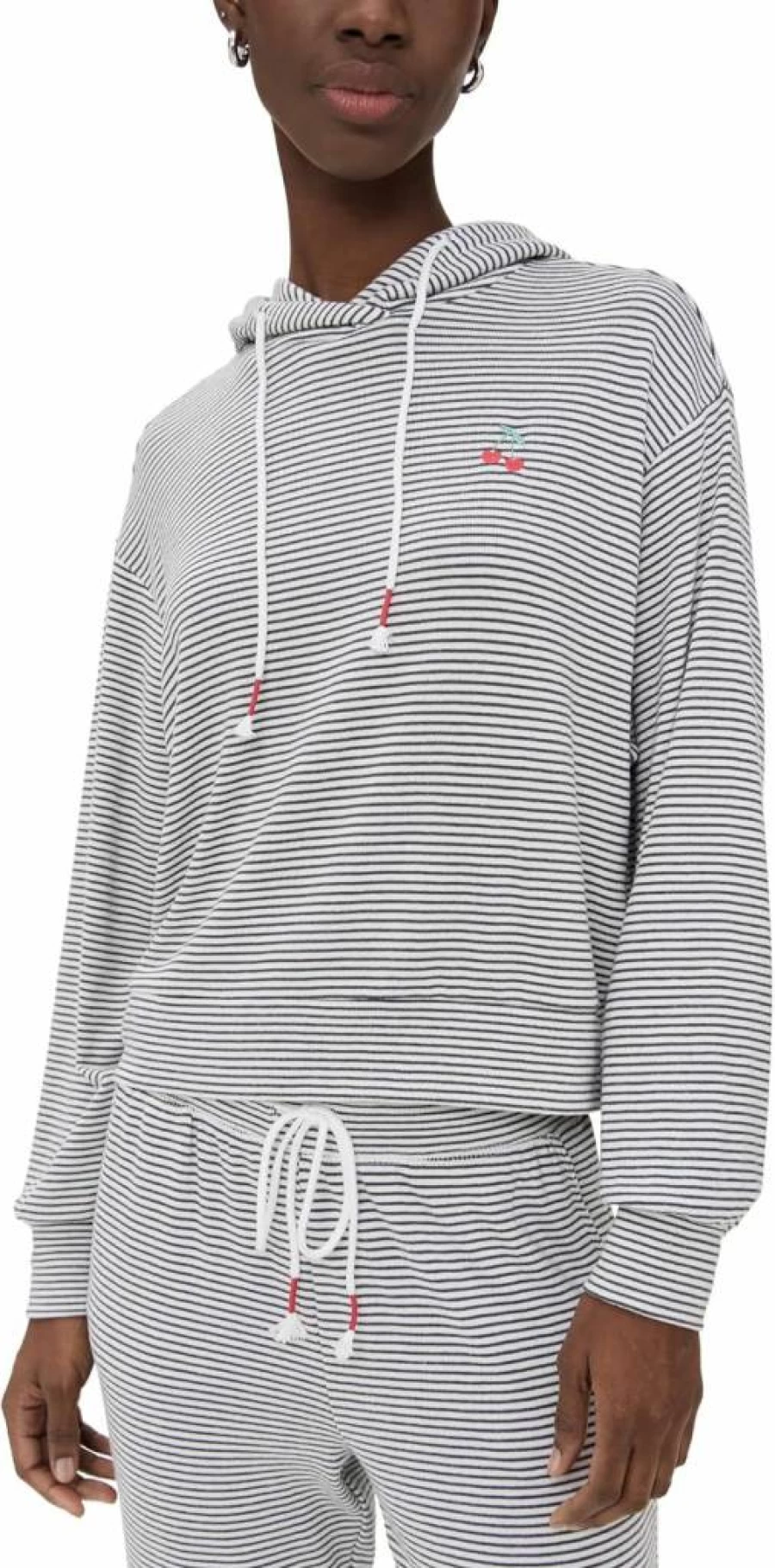 PJ Salvage Women's "Life Is Sweet" Pullover Hoodie - Cozy Fleece Sweatshirt for Casual Comfort
