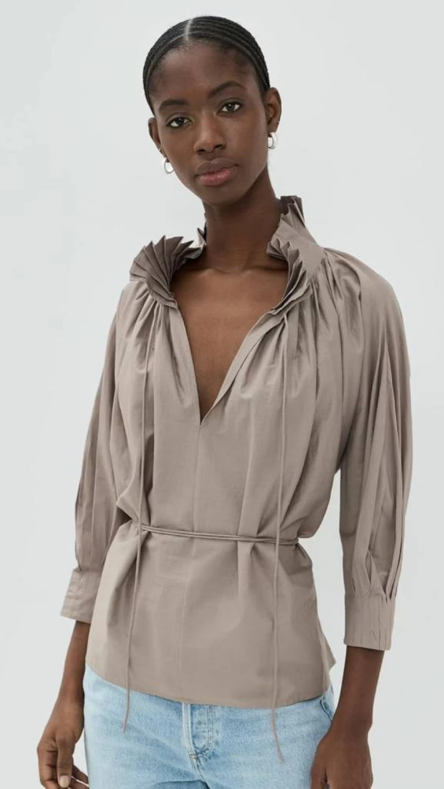 Merlette Women's Shore Blouse - Stylish Casual Beach Top for Women