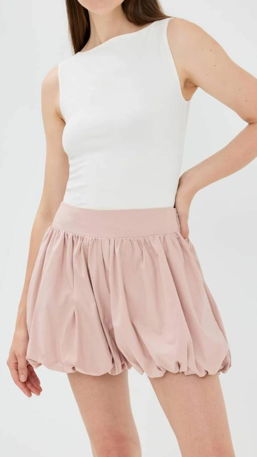 Susana Monaco Women's Stylish Poplin Bubble Shorts - Comfortable & Trendy Summer Shorts