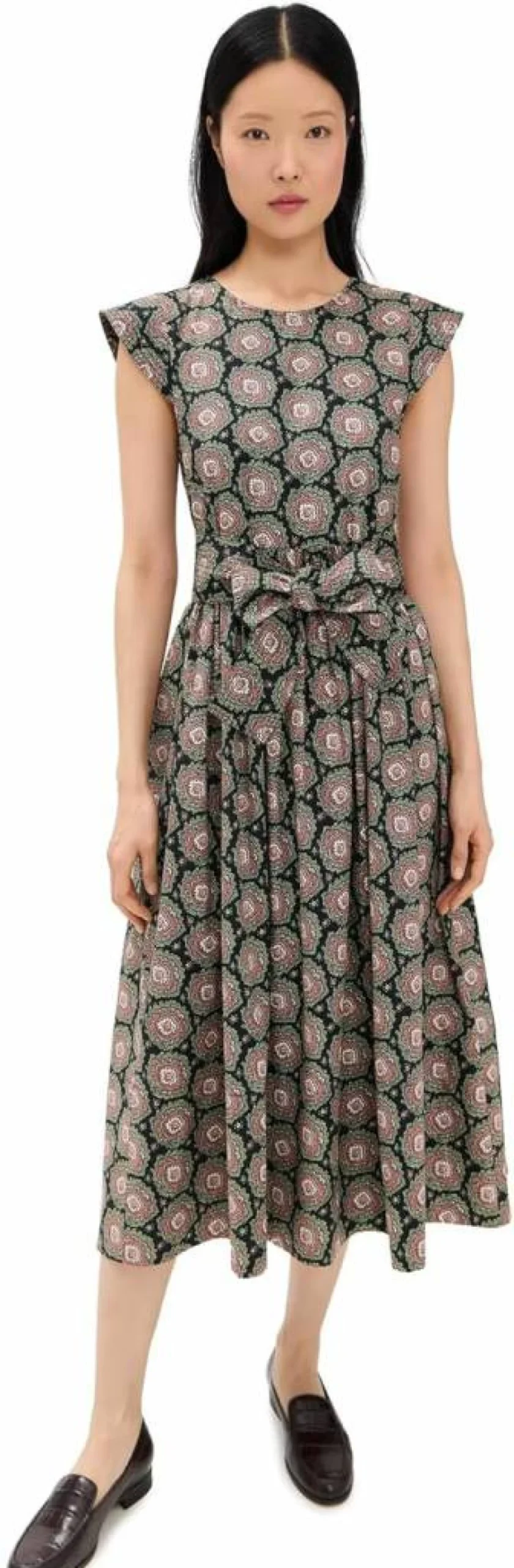 THE GREAT Women's Tulsa Dress - Elegant Flowy Boho Chic Style